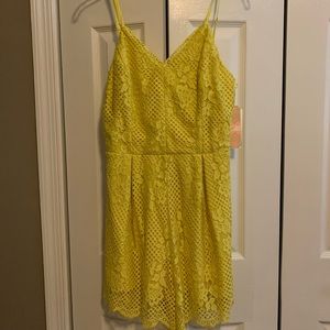 Yellow Lace Romper